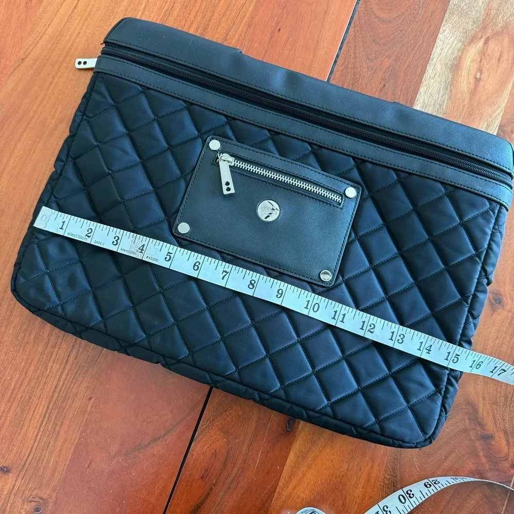 Knomo Quilted Black Laptop Bag